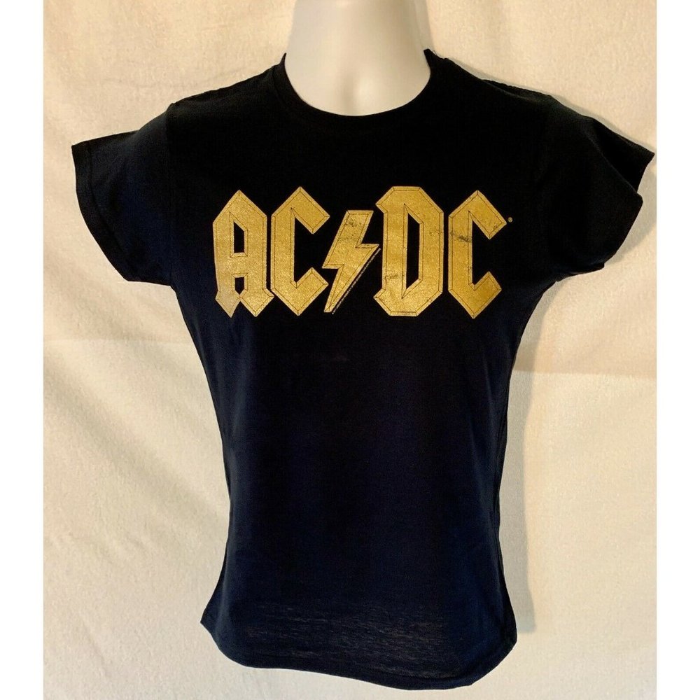 New Rare Vintage Ac/Dc Black Gold Foil Logo 2011 - Gem